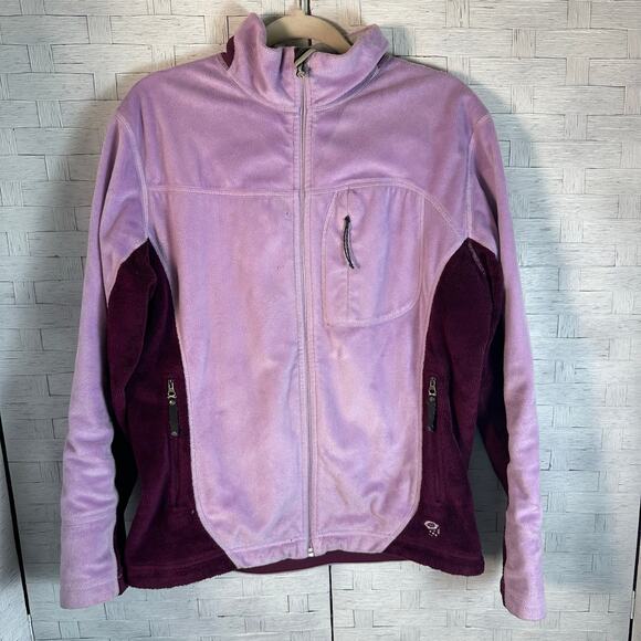 Mountain Hard wear purple zip up fleece jacket, zip pockets, outdoor Gorpcore - Picture 1 of 15
